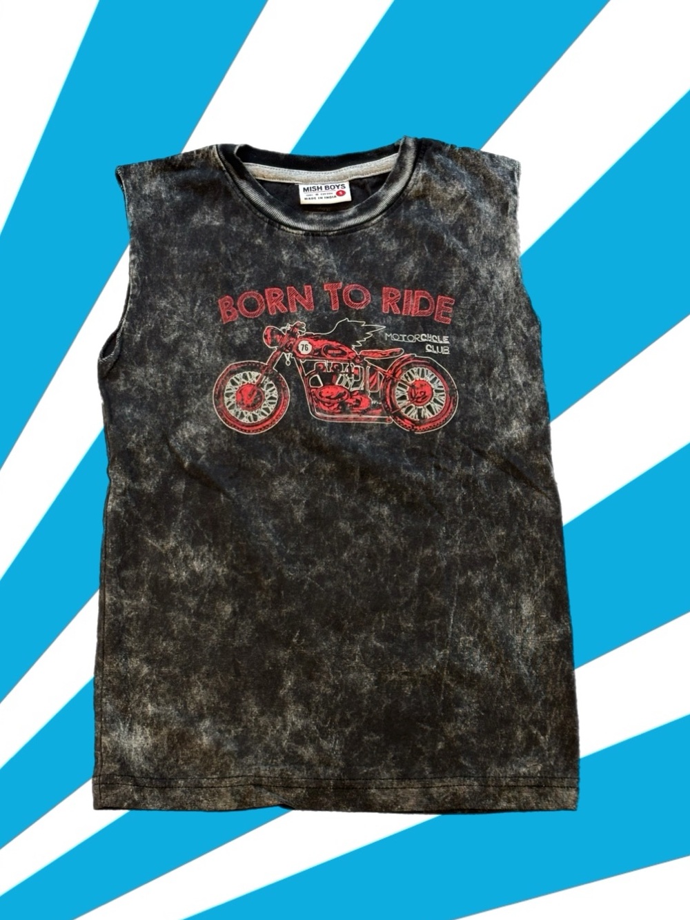 Boys Mish Boys “Born to Ride” Sleeveless Tank Top – Size 5